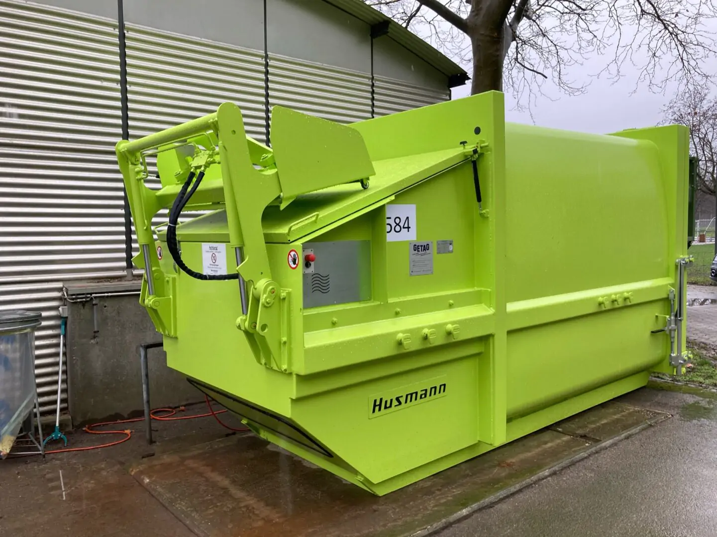 Husmann SPB AN-E mit HKV_Presscontainer