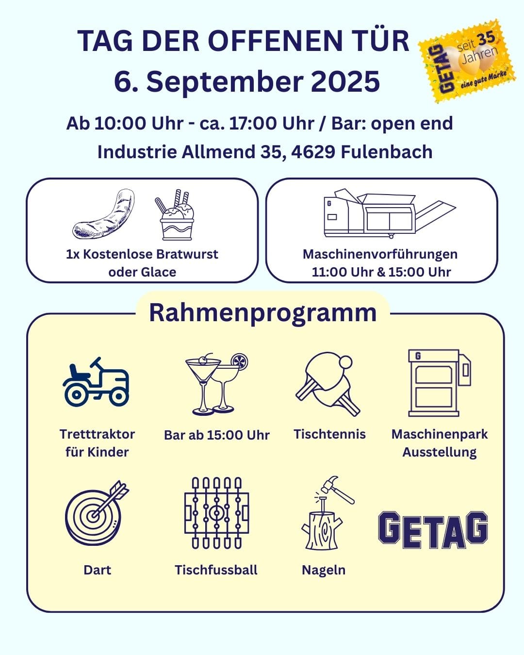 TAG DER OFFENEN TÜR 6. September2025